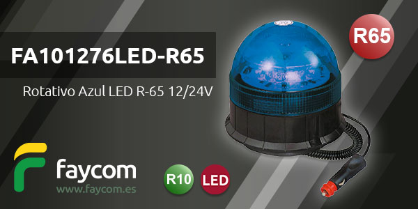 ROTATIVO LED 12/24V MAGNETICO R65/R10 36 LED