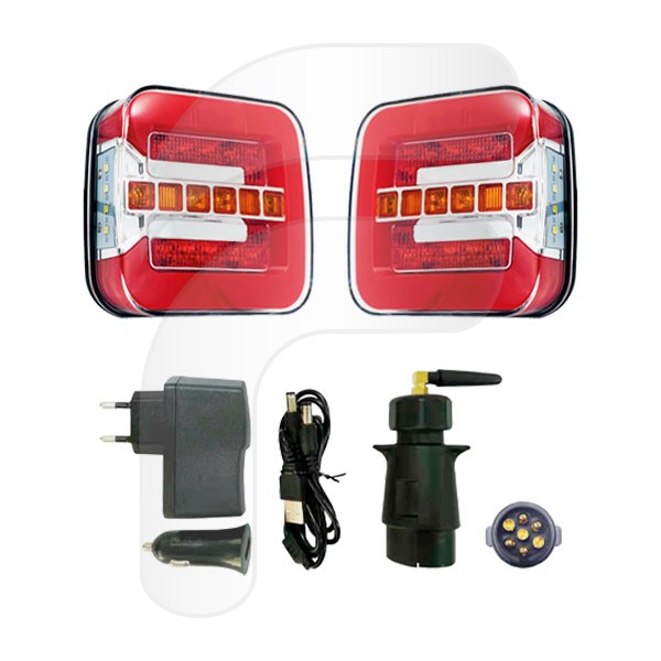 National Standard Products Kit de luces magnéticas de remolque de 12 V,  remolque, remolque, remolque, cola de carro, barco, camión (paquete de 6)